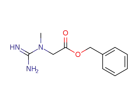 Molecular Structure of 404576-00-7 (Glycine, N-(aminoiminomethyl)-N-methyl-, phenylmethyl ester)