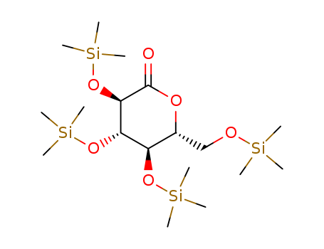 32384-65-9,(3R,4S,5R,6R)-3,4,5-tris(triMethylsilyloxy)-6-((triMethylsilyloxy)Methyl)tetrahydro-2H-pyran-2-one,(3R,4S,5R,6R)-3,4,5-tris(trimethylsilyloxy)-6-((trimethylsilyloxy)methyl)tetrahydro-2H-pyran-2-one;2,3,4,6-tetrakis-O-trimethylsilyl-D-glucono-1,5-lactone;(3R,4S,5R,6R)-3,4,5-tris(trimethylsilyloxy)-6-(trimethylsilyloxymethyl)tetrahydropyran-2-one;