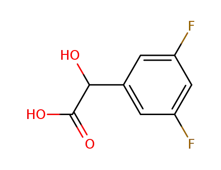 Molecular Structure of 132741-31-2 (3,5-Difluoromandelic acid)