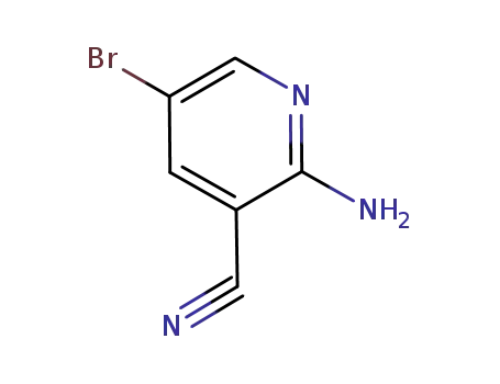 Molecular Structure of 709652-82-4 (2-AMINO-5-BROMO-NICOTINONITRILE)
