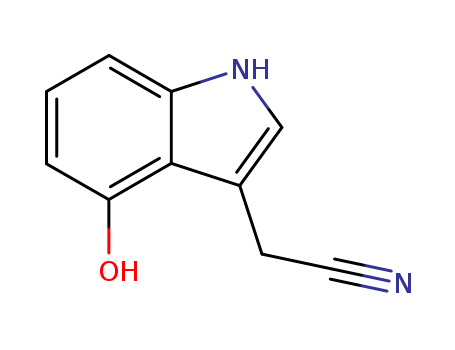 1H-Indole-3-acetonitrile, 4-hydroxy-