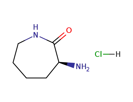 Molecular Structure of 26081-03-8 ((R)-3-AMINOAZEPAN-2-ONE HYDROCHLORIDE)