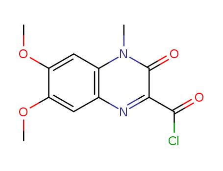 2-Quinoxalinecarbonylchloride, 3,4-dihydro-6,7-dimethoxy-4-methyl-3-oxo-