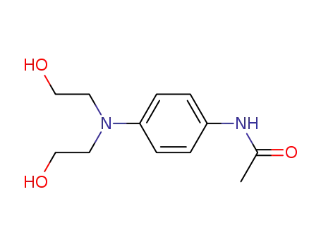 Molecular Structure of 3069-91-8 (N-{4-[bis(2-hydroxyethyl)amino]phenyl}acetamide)
