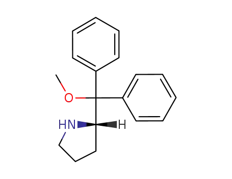 Molecular Structure of 118971-03-2 ((S)-2-(Methoxydiphenylmethyl)pyrrolidine)