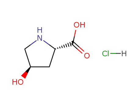 Molecular Structure of 32968-78-8 (Trans-4-Hydroxy-L-proline Hydrochloride)
