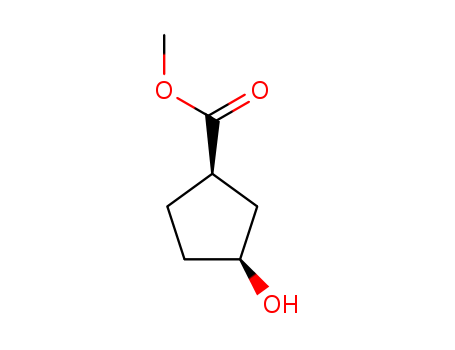 Cyclopentanecarboxylic acid, 3-hydroxy-, methyl ester, (1R-cis)- (9CI)