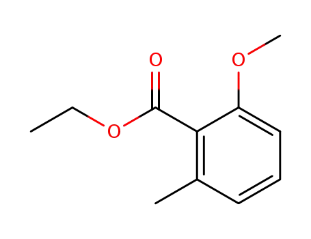 Molecular Structure of 6520-83-8 (2-METHOXY-6-METHYLBENZOIC ACID ETHYL ESTER)