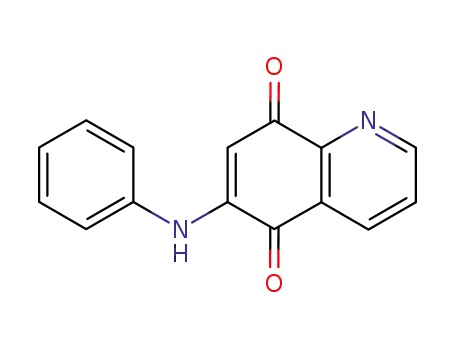 Molecular Structure of 91300-60-6 (6-ANILINO-5,8-QUINOLINEDIONE)