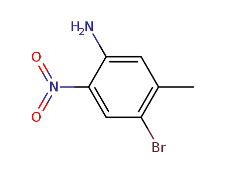 Molecular Structure of 827-32-7 (4-Bromo-5-methyl-2-nitroaniline)