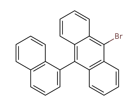 400607-04-7,Anthracene, 9-bromo-10-(1-naphthalenyl)-,10-(Naphthalene-1-yl)-9-bromo anthracene;9-Bromo-10-(2-naphthyl)anthracene;9-Bromo-10-(naphthalen-1-yl)anthracene;9-Bromo-10-(1-naphthalenyl)anthracene;