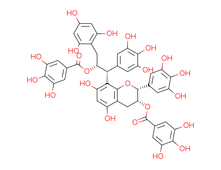 Benzoic acid,3,4,5-trihydroxy-,(1R,2R)-2-[(2R,3R)-3,4-dihydro-5,7-dihydroxy-3-[(3,4,5-trihydroxybenzoyl)oxy]-2-(3,4,5-trihydroxyphenyl)-2H-1-benzopyran-8-yl]-2-(3,4,5-trihydroxyphenyl)-1-[(2,4,6-trihy