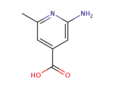 Molecular Structure of 65169-64-4 (4-Pyridinecarboxylic  acid,  2-amino-6-methyl-)