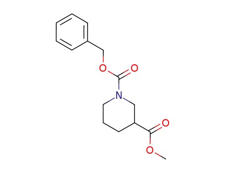 Molecular Structure of 174543-74-9 (PIPERIDINE-1,3-DICARBOXYLIC ACID 1-BENZYL ESTER 3-METHYL ESTER)