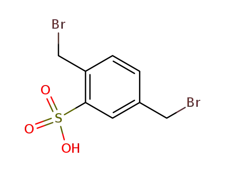 Molecular Structure of 1204-10-0 (2,5-bis(bromomethyl)benzenesulfonic acid)
