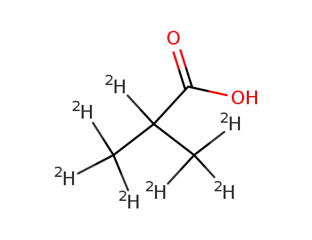Molecular Structure of 223134-74-5 (2-METHYLPROPIONIC-D7 ACID)