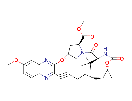 methyl (33R,35S,91R,92R,5S,Z)-5-(tert-butyl)-17-methoxy-4,7-dioxo-2,8-dioxa-6-aza-1(2,3)-quinoxalina-3(3,1)-pyrrolidina-9(1,2)-cyclopropanacyclotetradecaphan-12-yne-35-carboxylate