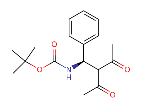 Carbamic acid, [(1R)-2-acetyl-3-oxo-1-phenylbutyl]-, 1,1-dimethylethyl
ester