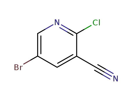 Molecular Structure of 405224-23-9 (5-Bromo-2-chloro-3-cyanopyridine)