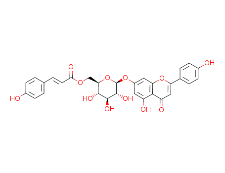apigenin-7-O-(6''-O-4-coumaroyl)-beta-glucopyranoside