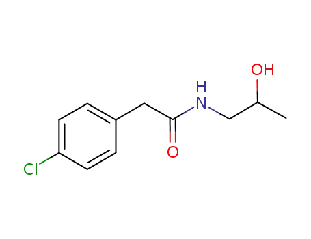 Molecular Structure of 1030624-36-2 (2-(4-chlorophenyl)-N-(2-hydroxypropyl)acetamide)