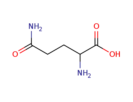 Molecular Structure of 6899-04-3 (DL-Glutamine)