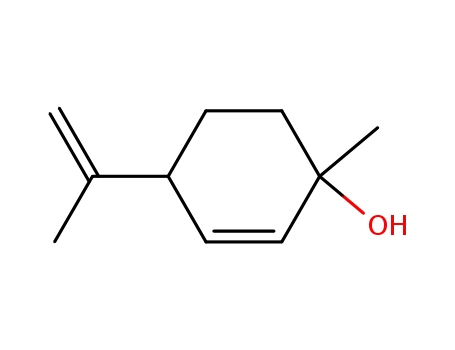 Molecular Structure of 22771-44-4 (1-methyl-4-prop-1-en-2-yl-cyclohex-2-en-1-ol)
