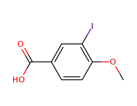 Molecular Structure of 68507-19-7 (3-Iodo-4-methoxybenzoic acid)
