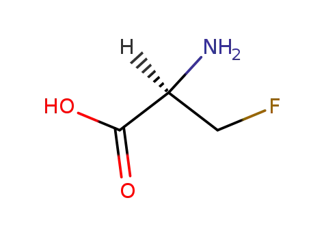 Molecular Structure of 35455-21-1 ((R)-2-Amino-3-fluoropropanoic acid)