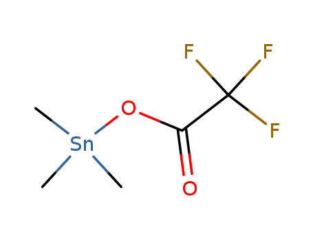 Molecular Structure of 6430-48-4 (Stannane, trimethyl[(trifluoroacetyl)oxy]-)