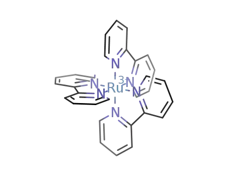 Molecular Structure of 18955-01-6 (2-pyridin-2-ylpyridine; ruthenium(+3) cation)