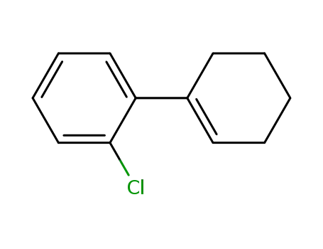 Molecular Structure of 17465-36-0 (Benzene, 1-chloro-2-(1-cyclohexen-1-yl)-)