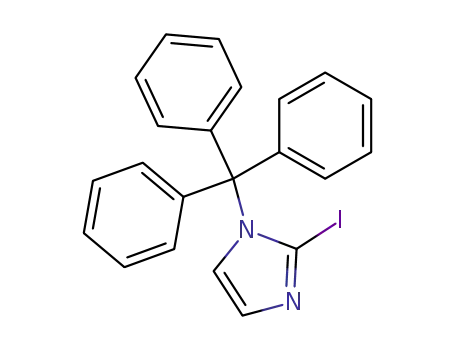 Molecular Structure of 67478-46-0 (2-Iodo-1-trityl-1H-imidazole)
