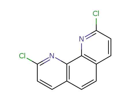 Molecular Structure of 29176-55-4 (2,9-Dichloro-1,10-phenanthroline)