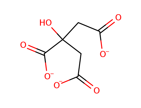 1,2,3-Propanetricarboxylicacid, 2-hydroxy-, ion(3-)(126-44-3)