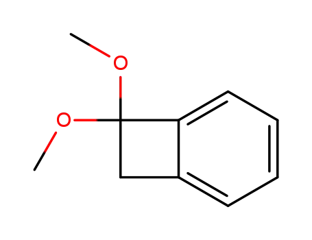 Molecular Structure of 81447-53-2 (7,7-Dimethoxybicyclo<4.2.0>octa-1,3,5-triene)