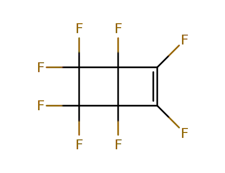 Molecular Structure of 30301-52-1 (1,2,3,4,5,5,6,6-Octafluorobicyclo[2.2.0]hex-2-ene)
