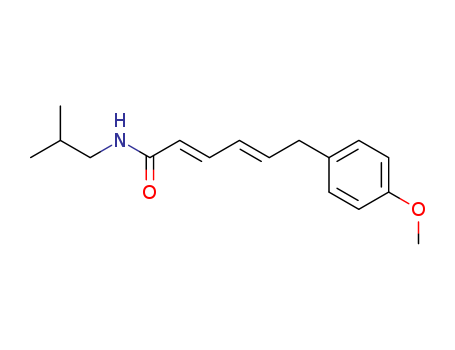 2,4-Hexadienamide,6-(4-methoxyphenyl)-N-(2-methylpropyl)-, (2E,4E)-