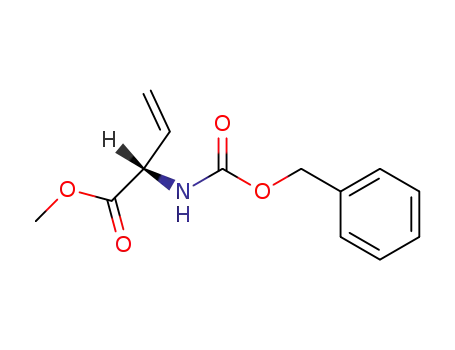 Molecular Structure of 75266-40-9 ((S)-2-(BENZYLOXYCARBONYLAMINO)-3-BUTENOIC ACID METHYL ESTER)