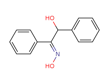 Molecular Structure of 574-13-0 ((E)-2-hydroxy-1,2-diphenylethan-1-one oxime)