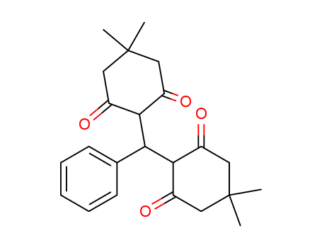 Molecular Structure of 19419-23-9 (1,3-Cyclohexanedione,2,2'-(phenylmethylene)bis[5,5-dimethyl-)