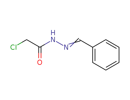 Molecular Structure of 775-25-7 (Acetic acid, 2-chloro-,2-(phenylmethylene)hydrazide)
