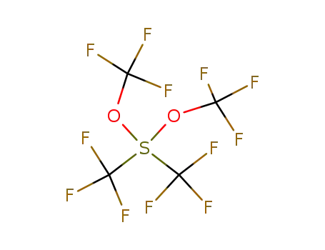 Molecular Structure of 63465-11-2 (Bis-(trifluormethyl)-bis-(trifluormethoxy)-sulfuran)