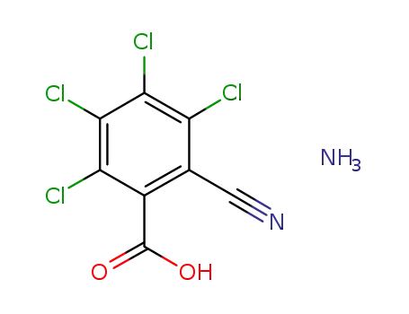 Molecular Structure of 34643-39-5 (3,4,5,6-Tetrachloro-2-cyanobenzoic acid ammonium salt)