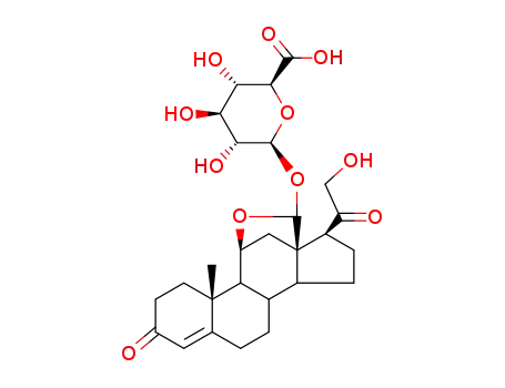 Molecular Structure of 3604-86-2 (aldosterone 18-glucuronide)