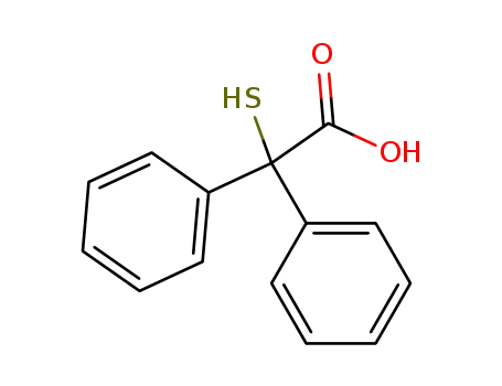 Molecular Structure of 4695-15-2 (diphenyl(sulfanyl)acetic acid)