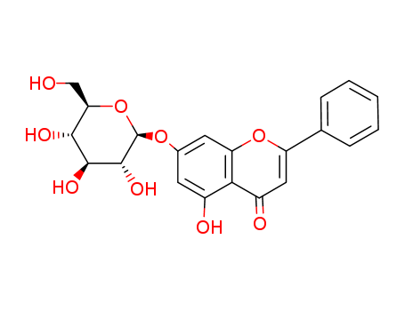 4H-1-Benzopyran-4-one,7-(b-D-glucopyranosyloxy)-5-hydroxy-2-phenyl-