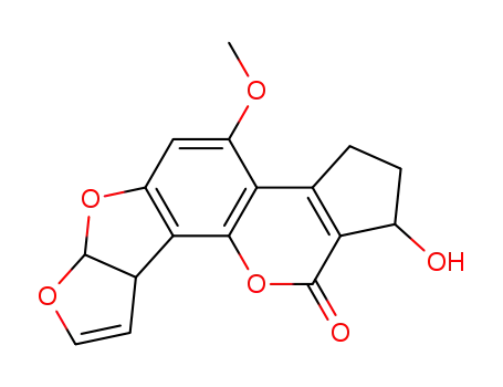 (1R,6aS,9aS)-1-hydroxy-4-(methyloxy)-2,3,6a,9a-tetrahydrocyclopenta[c]furo[3',2':4,5]furo[2,3-h]chromen-11(1H)-one
