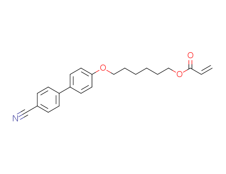 89823-23-4,6-(4-Cyano-biphenyl-4'-yloxy)hexyl acrylate,6-(4-Cyano-biphenyl-4'-yloxy)hexyl acrylate;4'-(6-(acryloyloxy)hexyloxy) -4-biphenyl carbonitrile