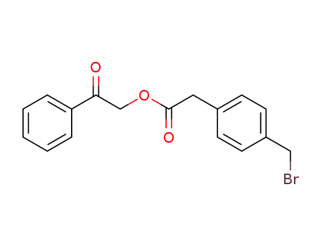 Molecular Structure of 66270-97-1 (Phenacyl 4-(bromomethyl)phenylacetate)